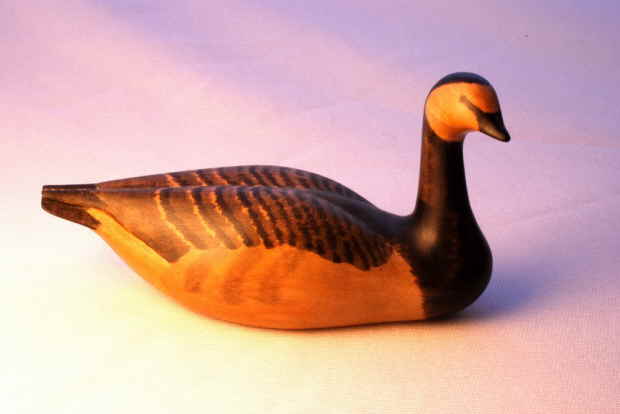 Barnacle Goose bird carving