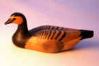 Barnacle goose bird carving