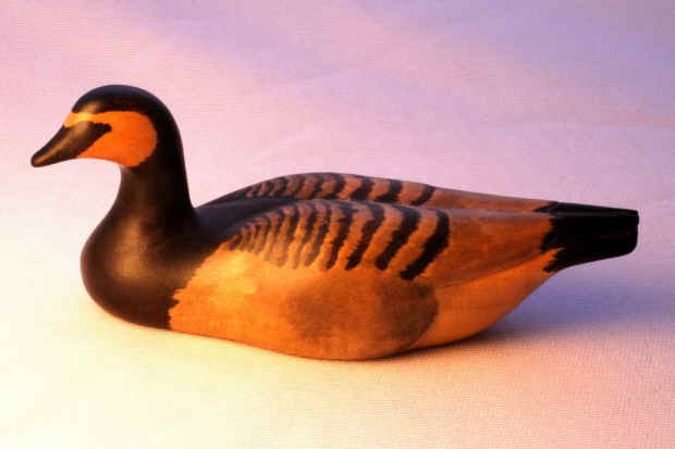 Barnacle Goose bird carving