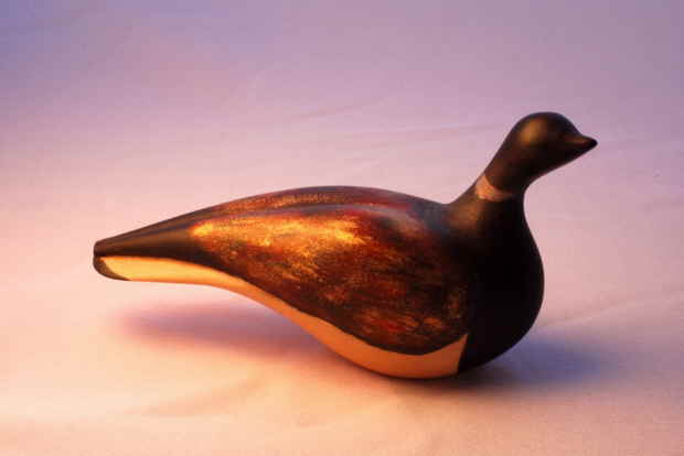 Brent goose bird carving