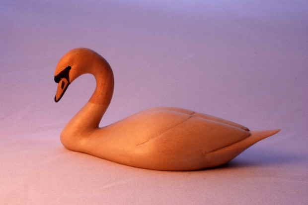Mute Swan bird carving