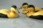 Eider bird carvings