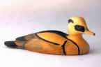 Smew bird carving