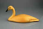 Whooper swan bird carving
